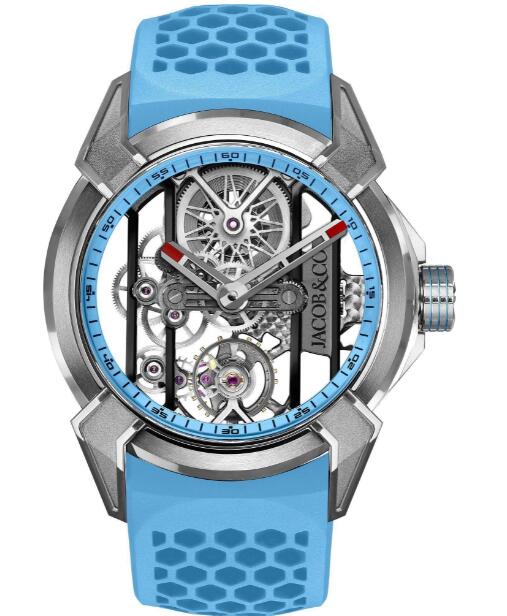 Jacob & Co. Epic X Titanium (Blue Neoralithe Inner Ring) Watch Replica EX110.20.AA.AH.ABRUA Jacob and Co Watch Price